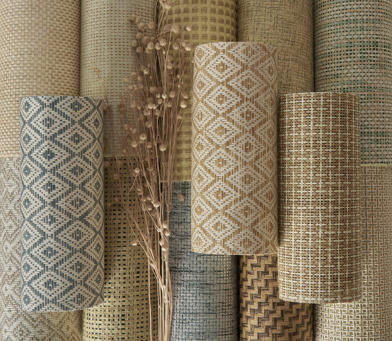 Papier peint Papyrus - Gold