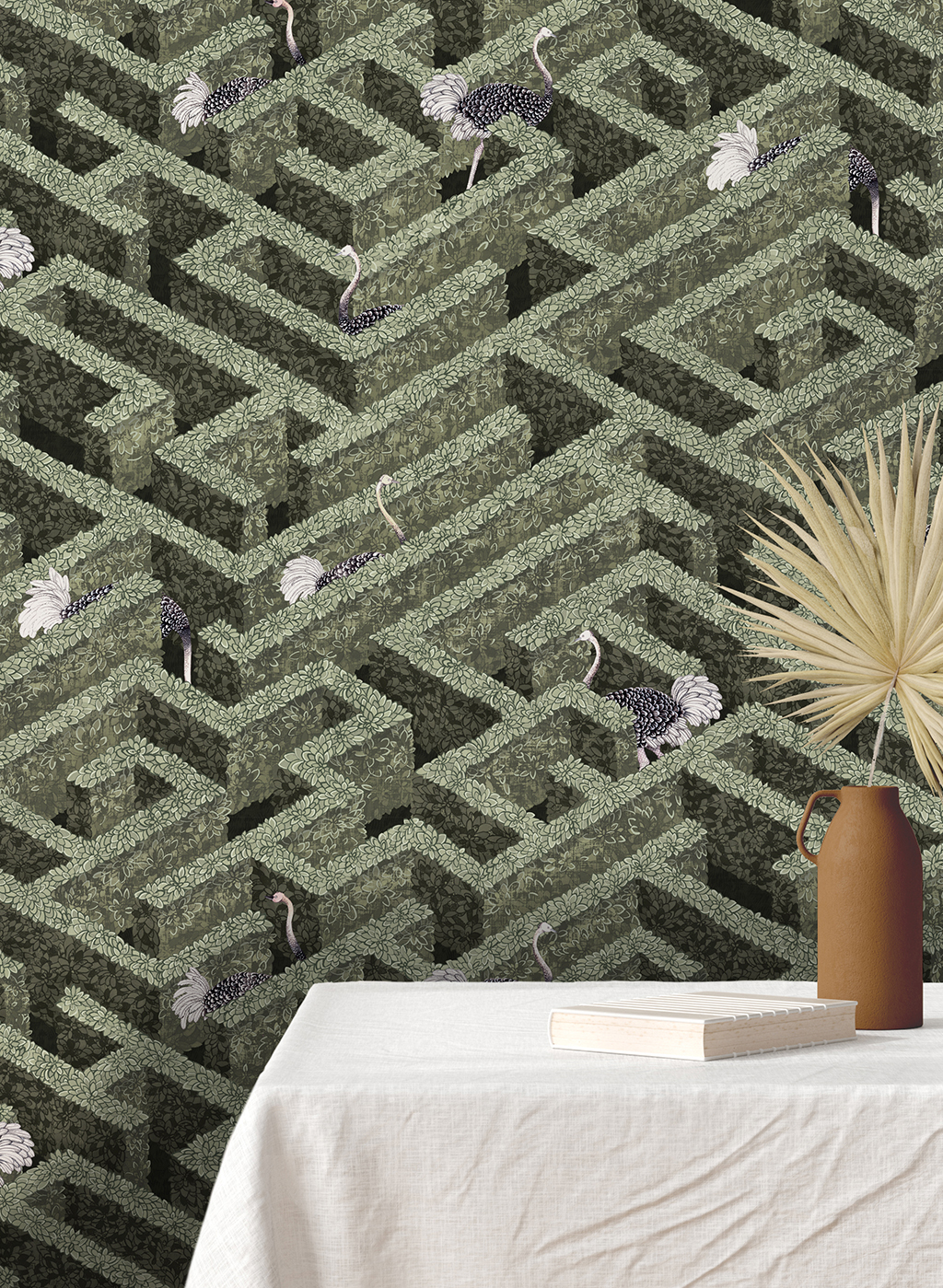 Tapete Labyrinth with Ostrich