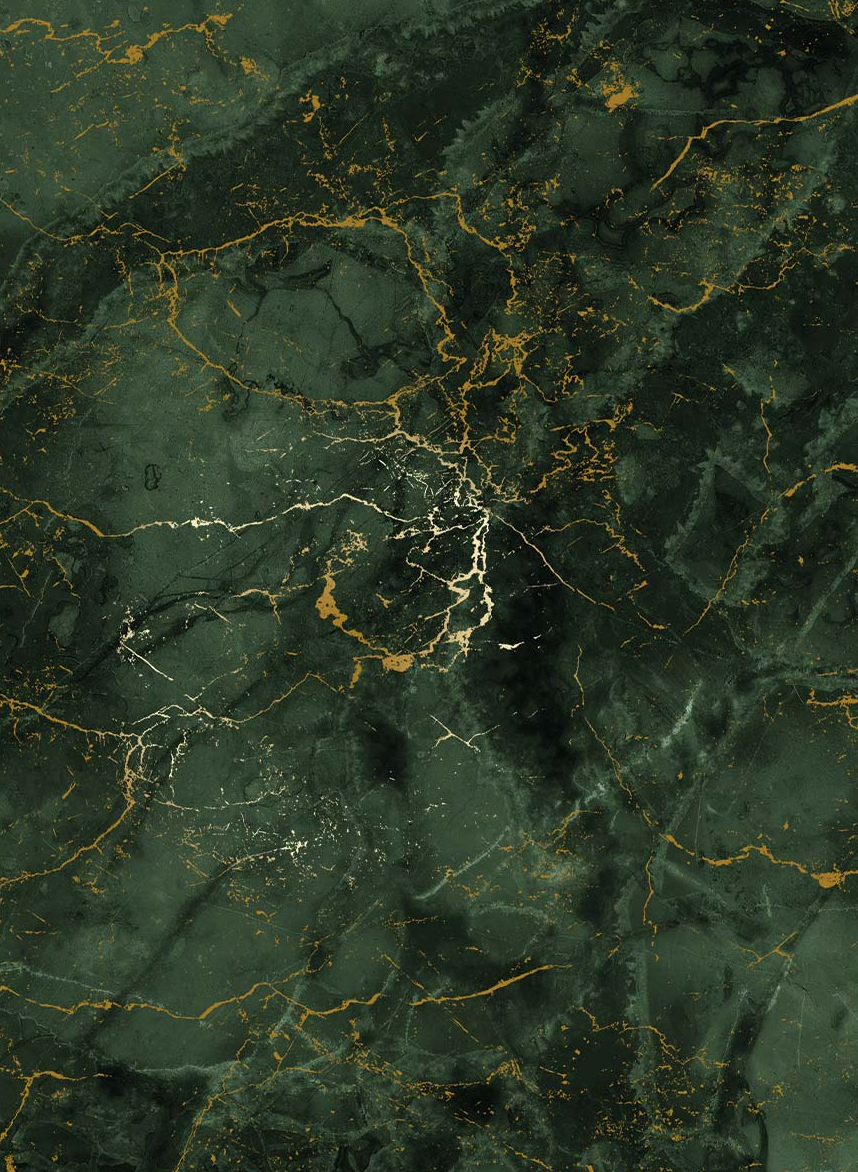 Wandbild Marble Green Uyterlinde - 195 cm