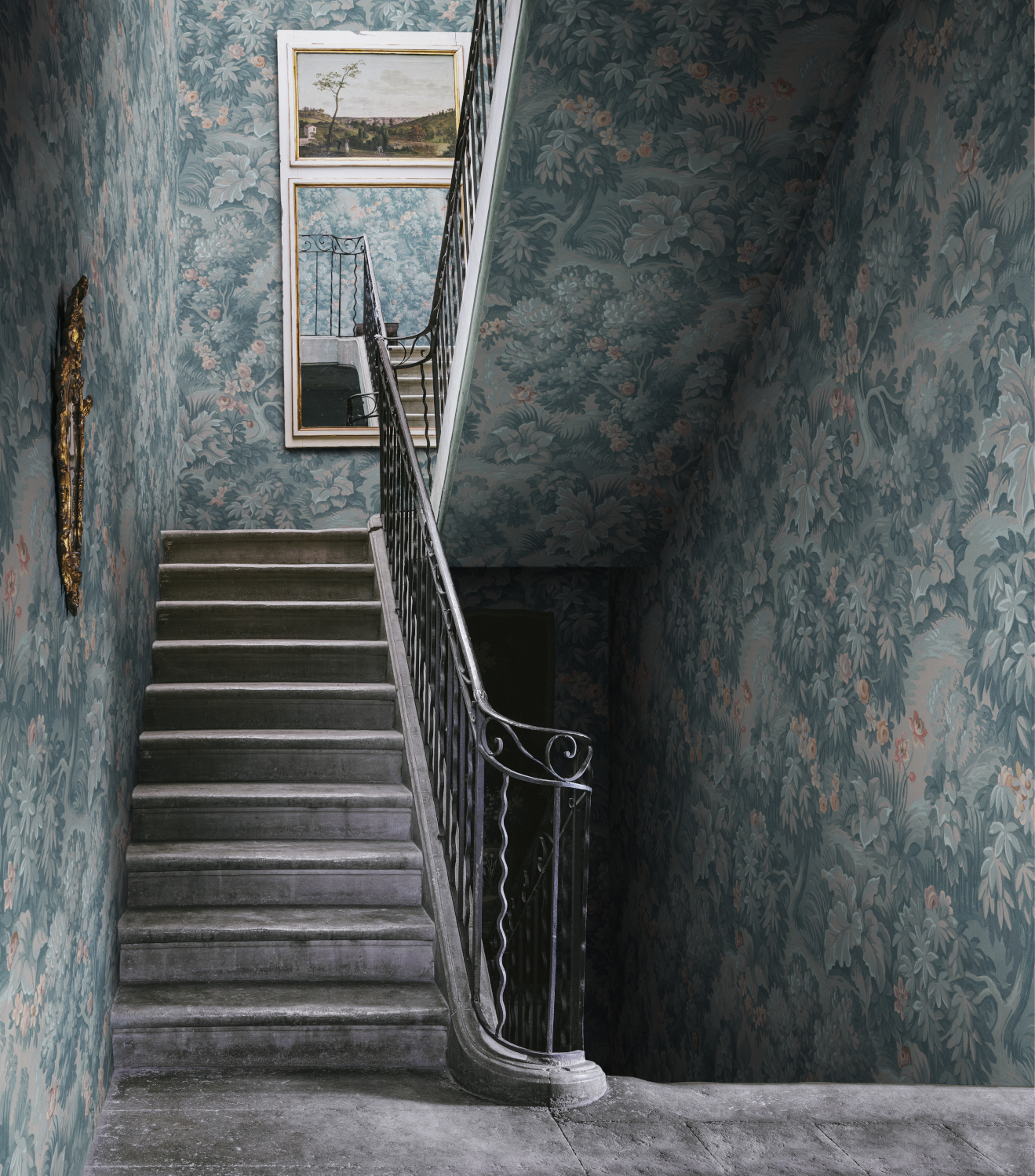 Wandbild The Path - Light Blue