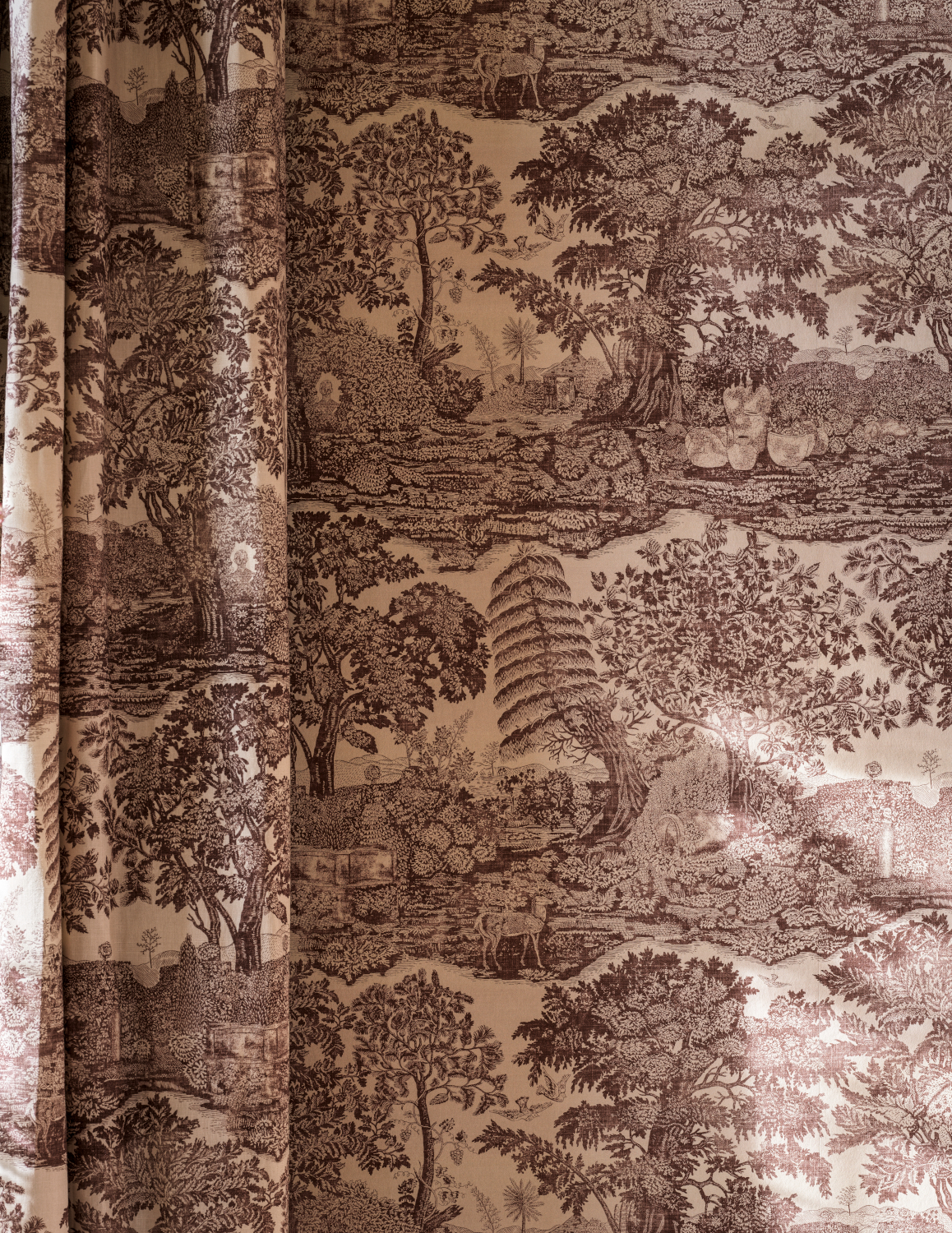 Papier peint Highgrove Toile - Oak