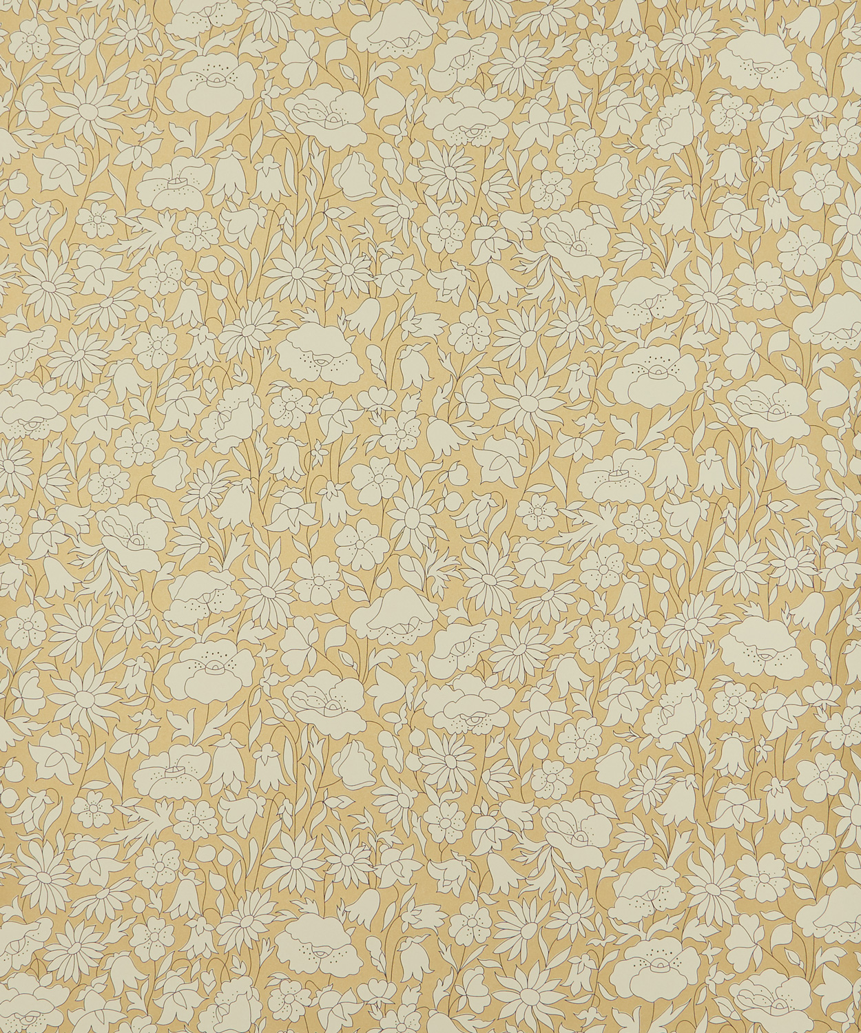 Tapete Poppy Meadow - Pewter Gold
