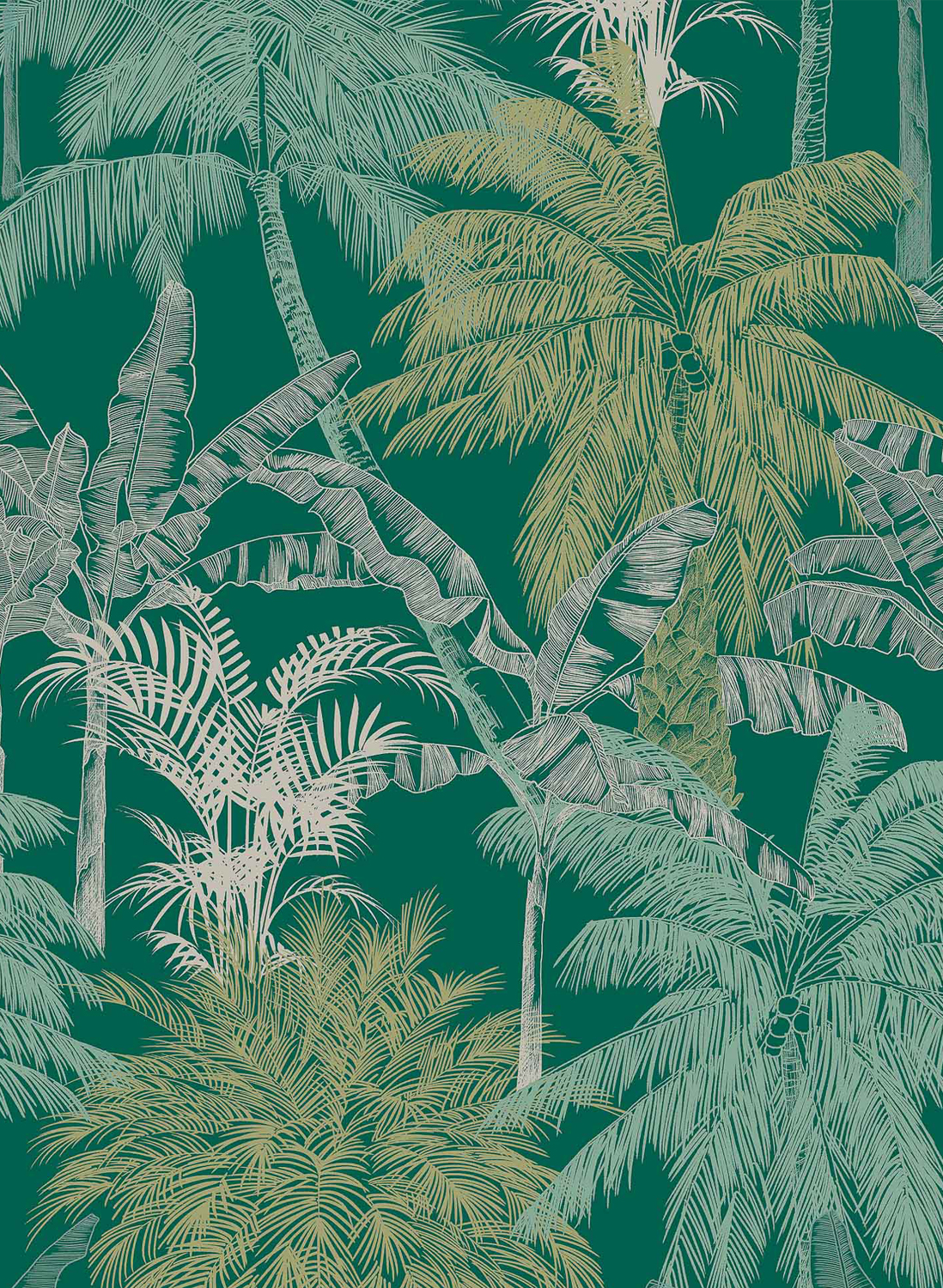Tapete Palms - Esmeralda