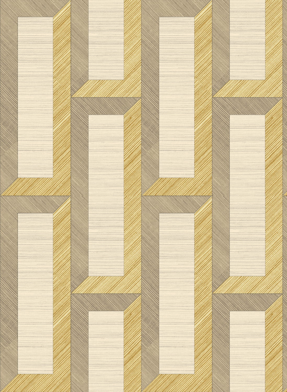 Tapete Biseau - Gold/ Beige