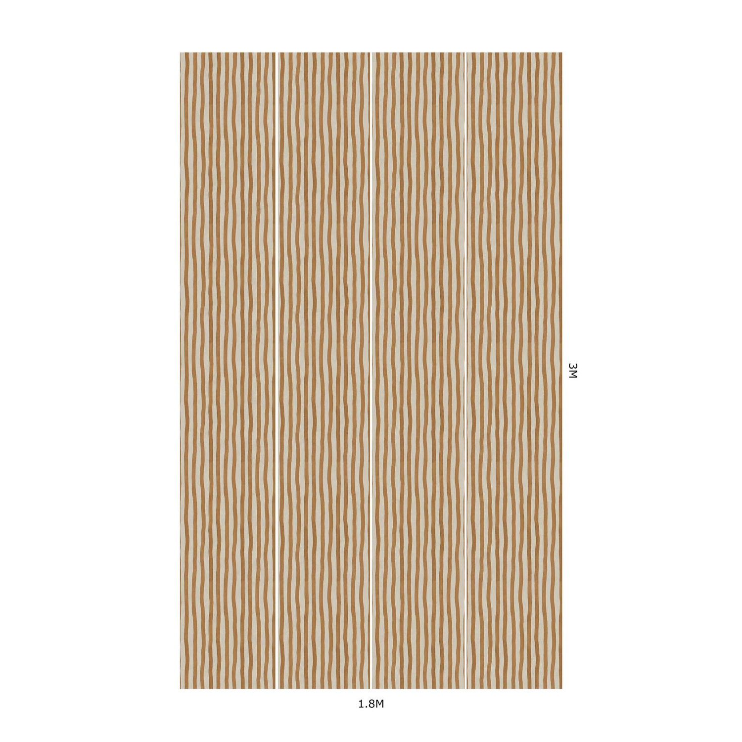 Papier peint Artists Stripe - Amber