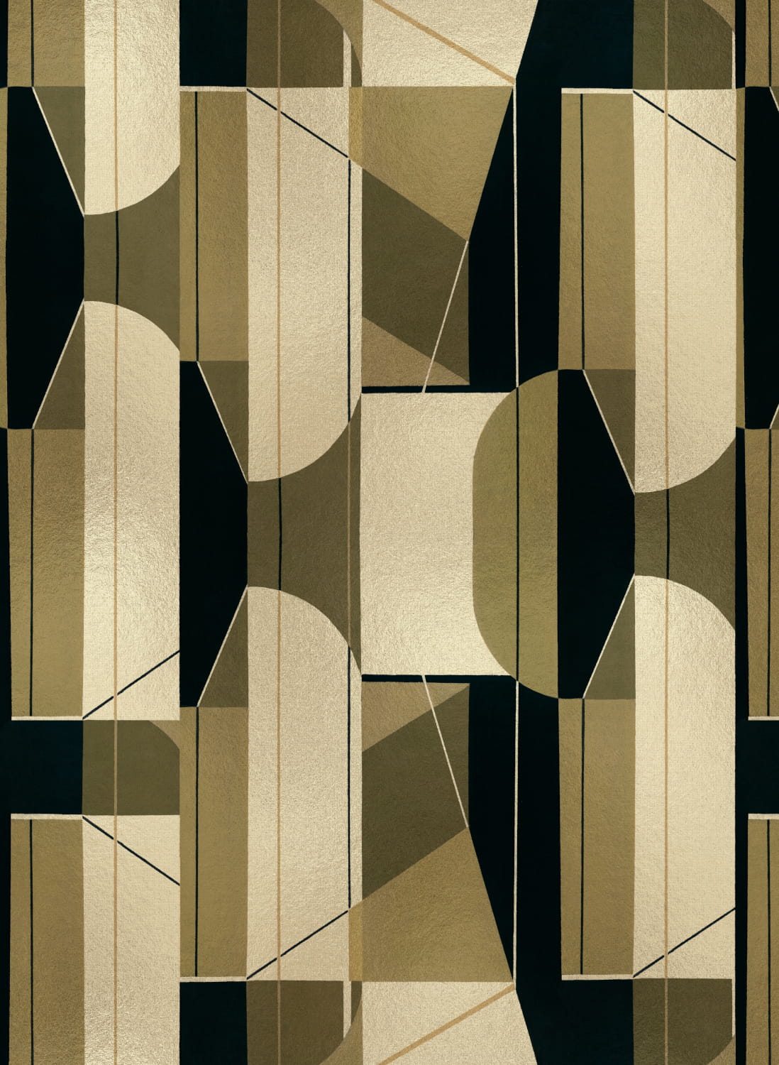 Wandbild Pythagoras - Gold