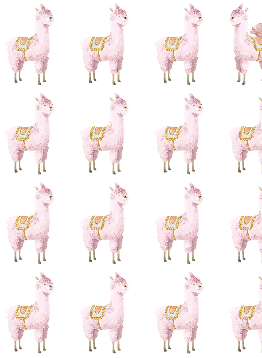 Tapete Alpaca Rebel - Pink