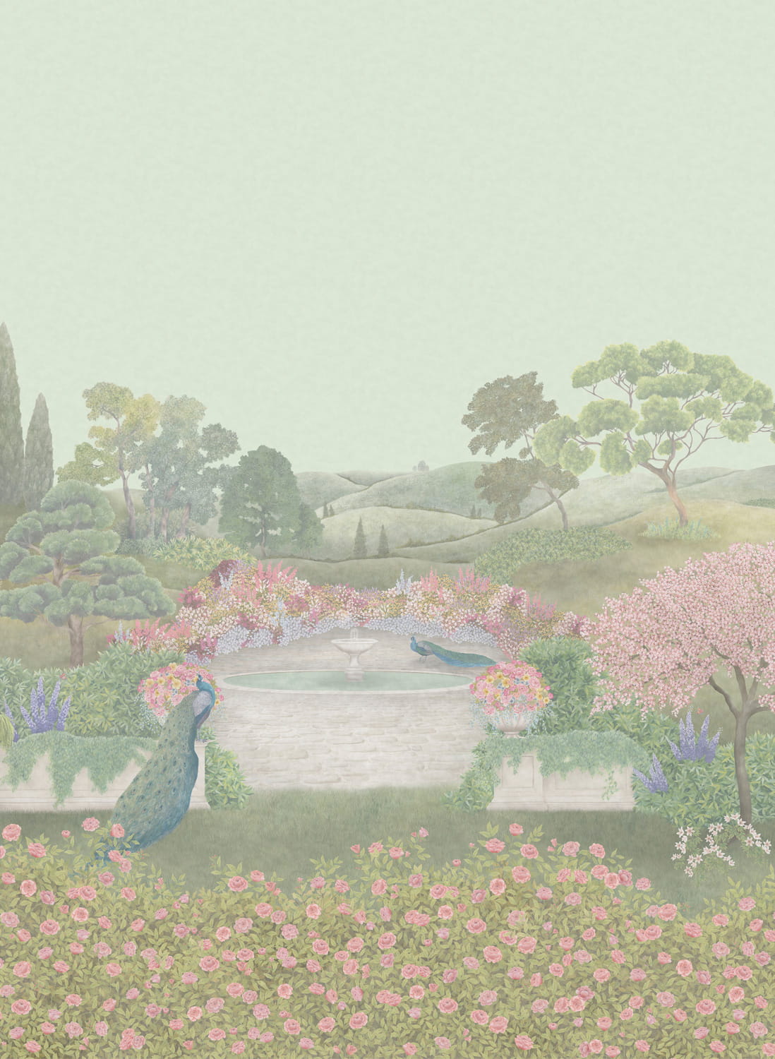 Wandbild Idyll - Blush Pearl