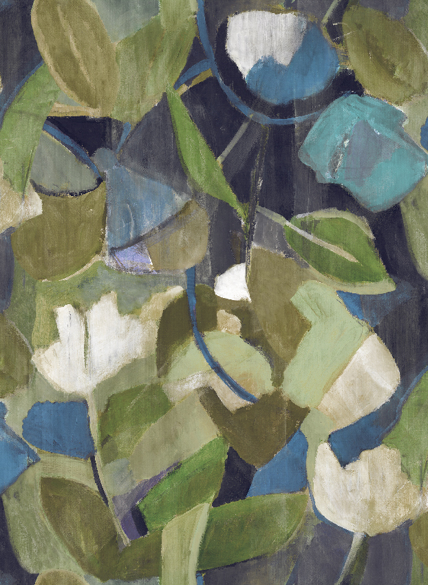 Wandbild Siwa - Blue Green Panel 4