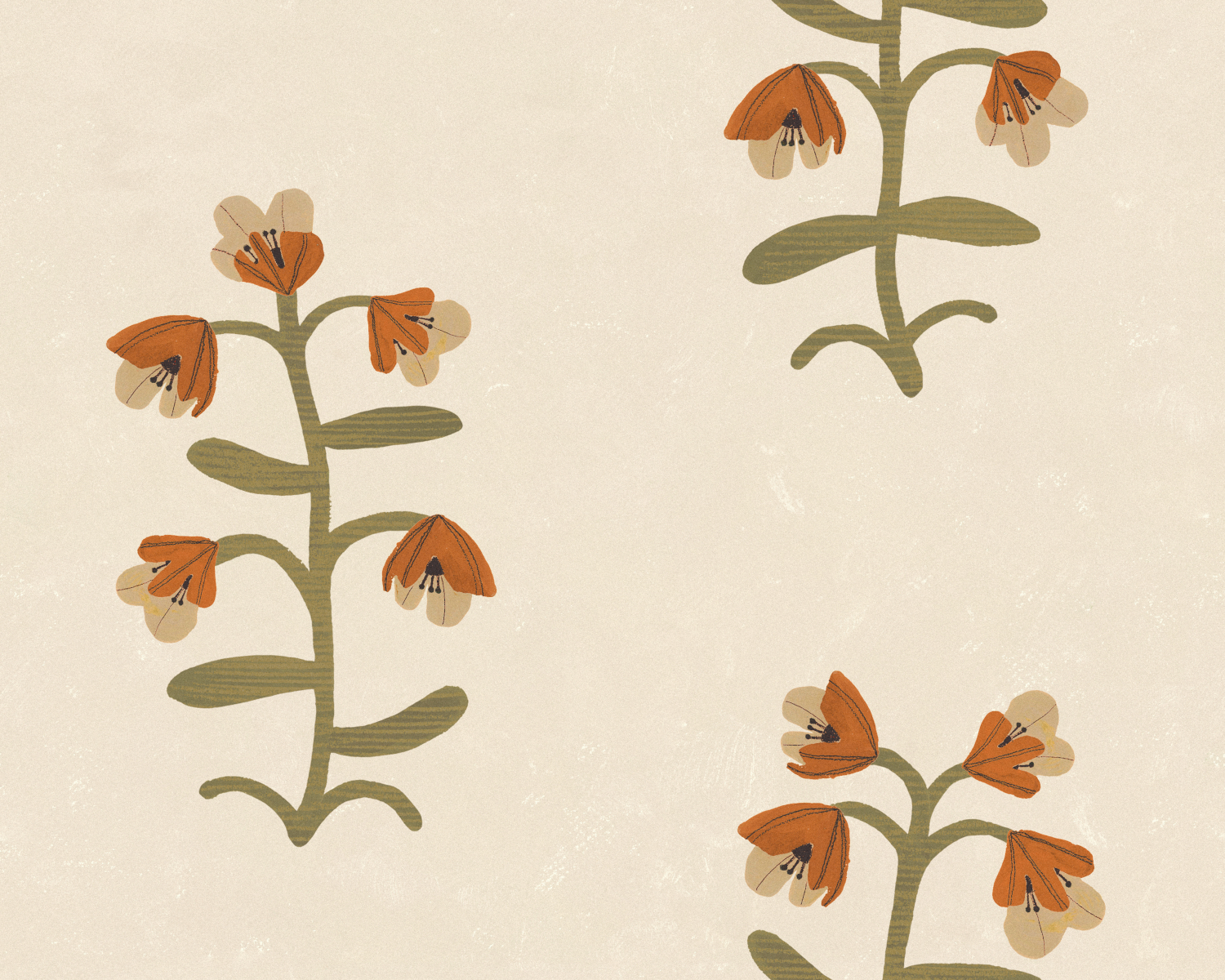 Tapete Pacific Blooming - Beige