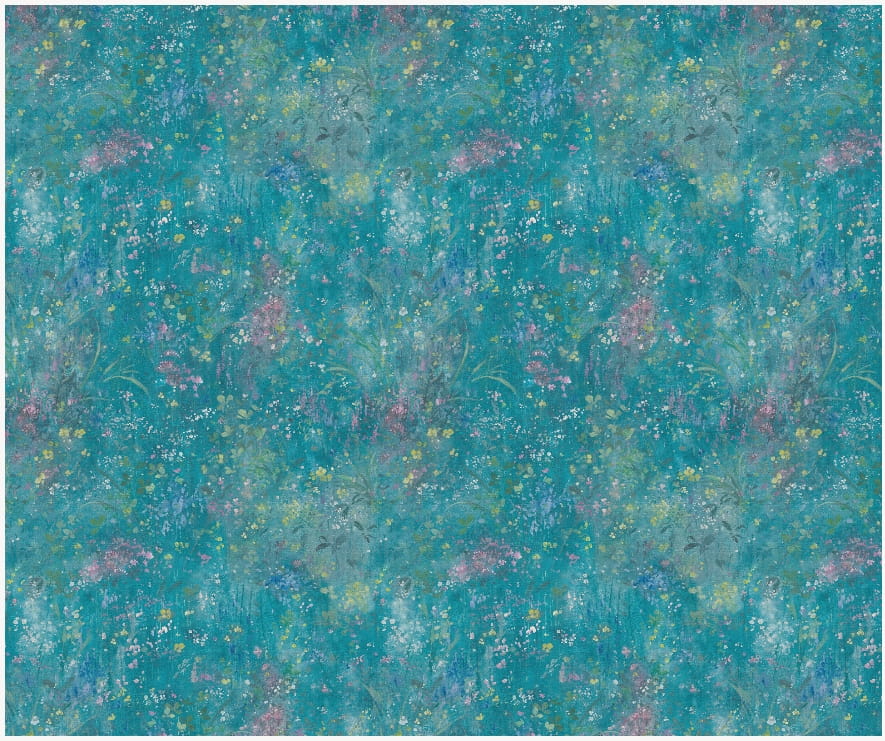 Wandbild Juni - Teal