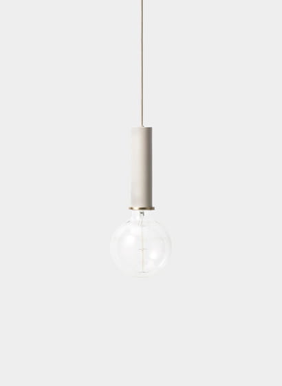 Sockel Pendelleuchte High - Light Grey