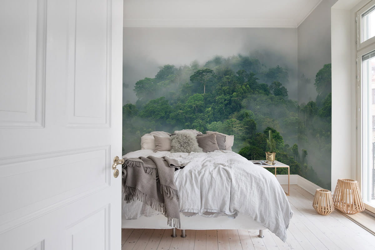 Wandbild Misty Forest