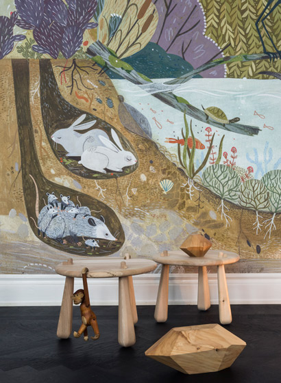 Wandbild Wild Willows