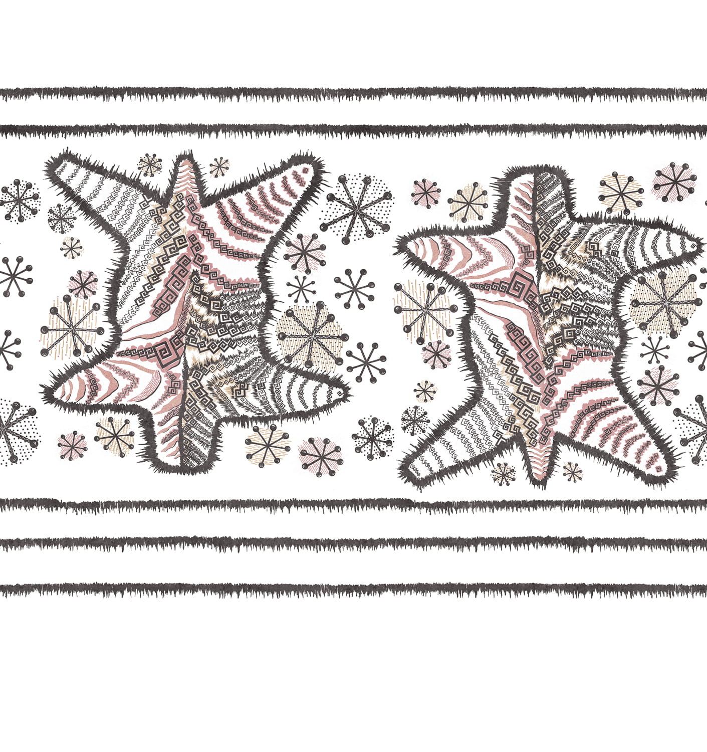 Wandbild Zebra Skin - Pastel
