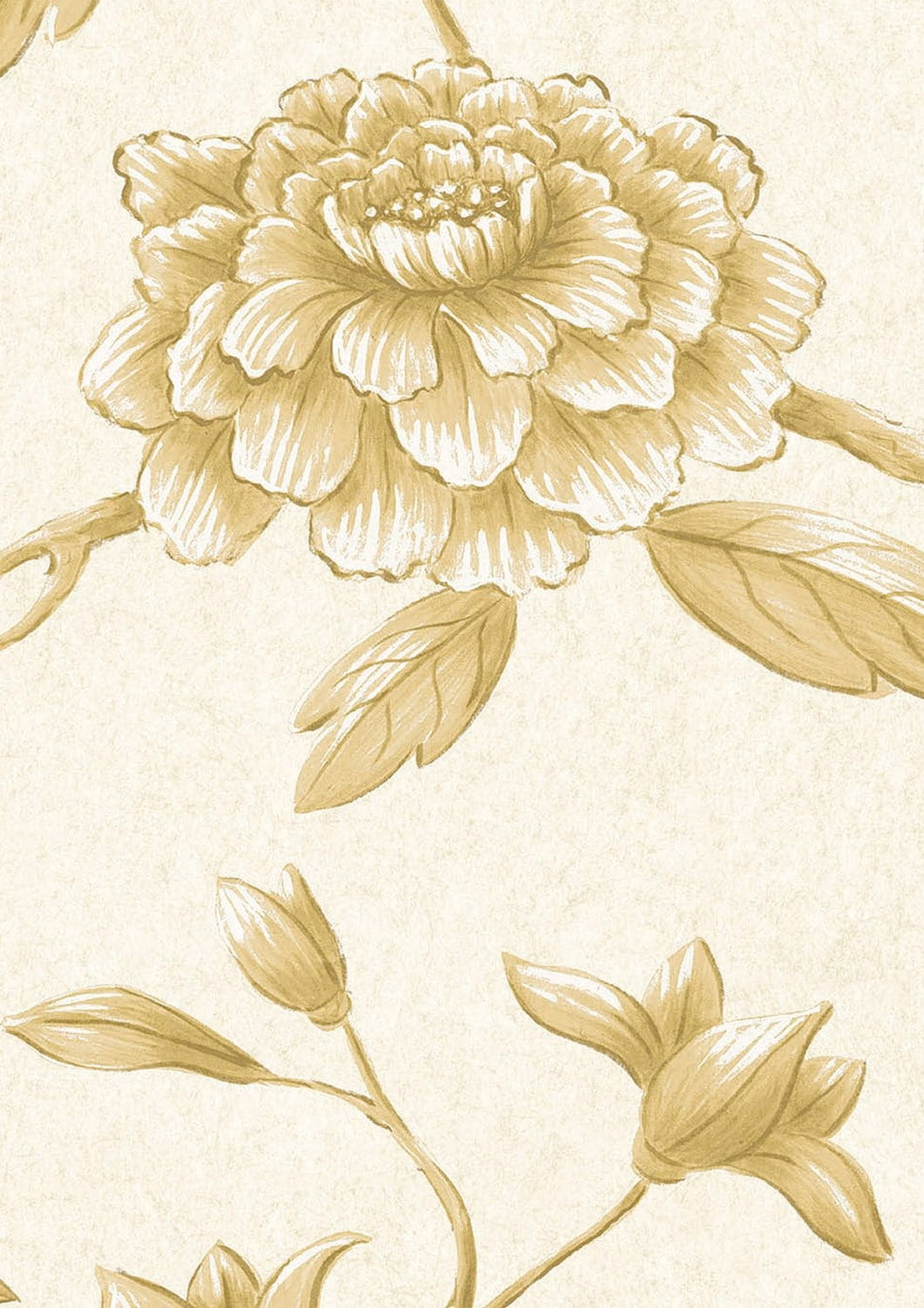 Wallpaper Jasper Peony - Buttermilk Reverse