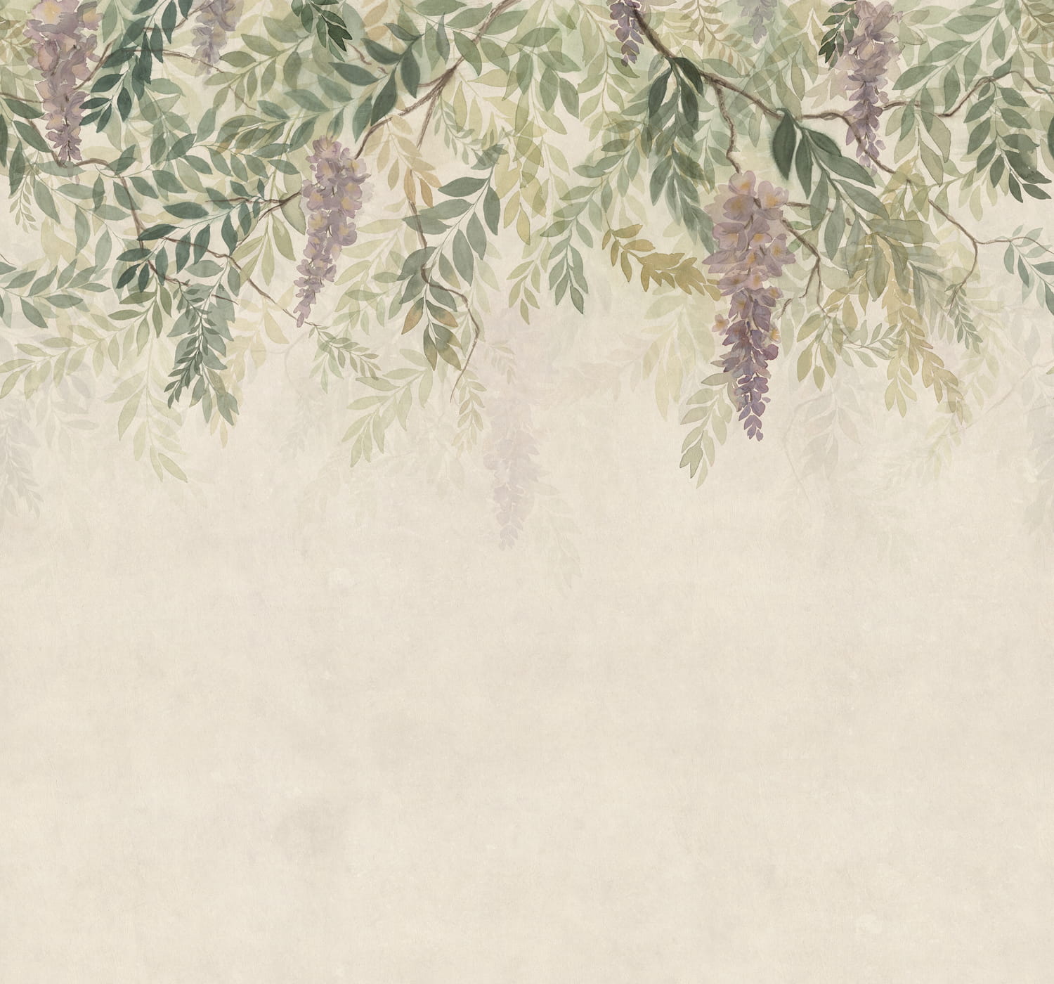 Wandbild Wisteria - green