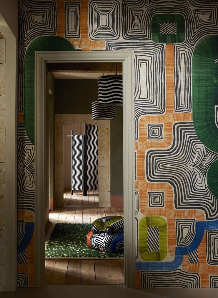 Tapete En Allant Aux Baux Grasscloth