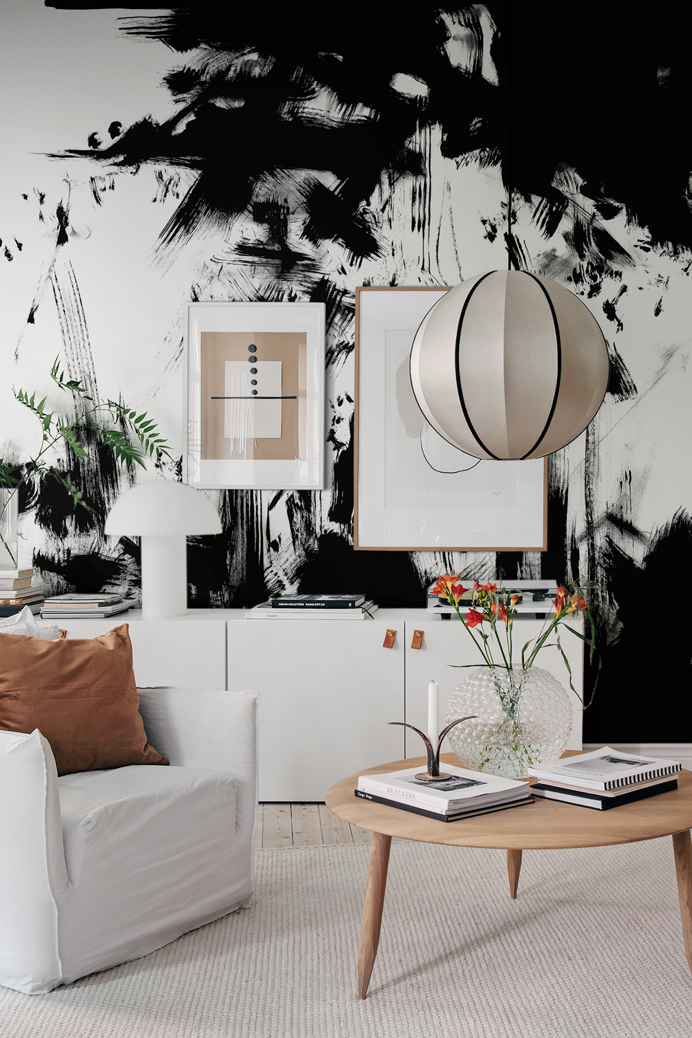 Wandbild Structure - Graphite