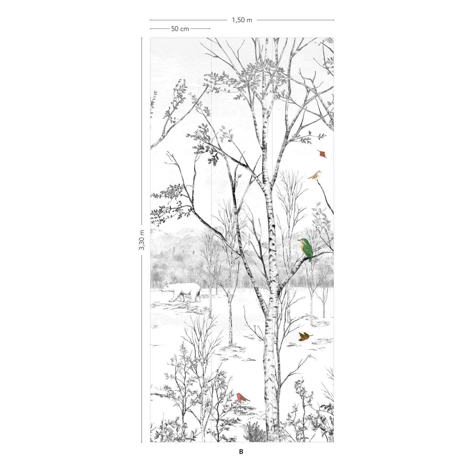 Wandbild Nunavut Natural - Panel B