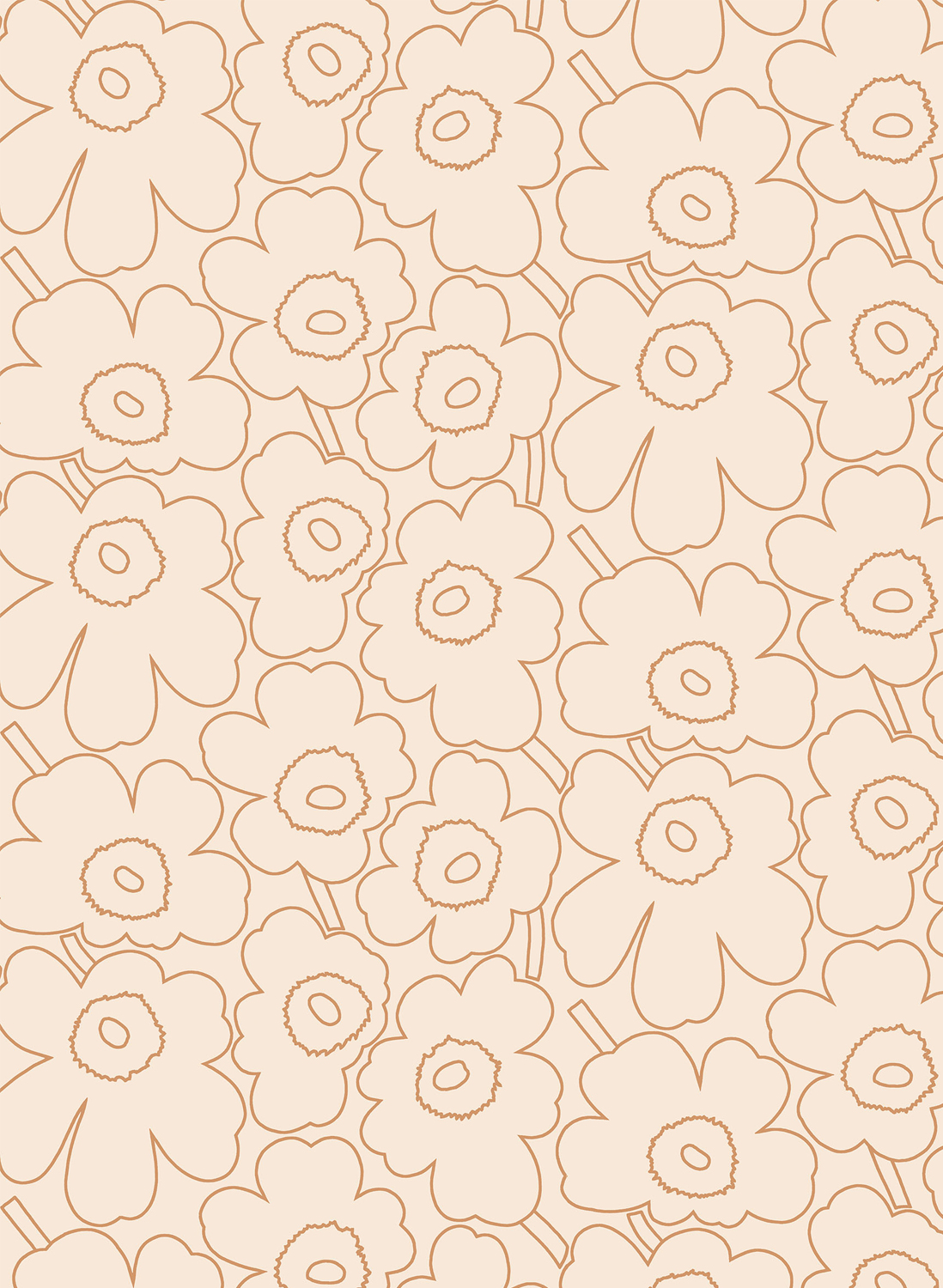 Tapete Piirto Unikko - 25915