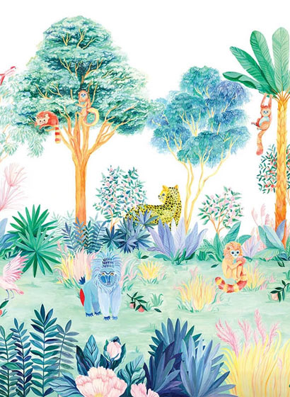 Wandbild Jungle - Colour