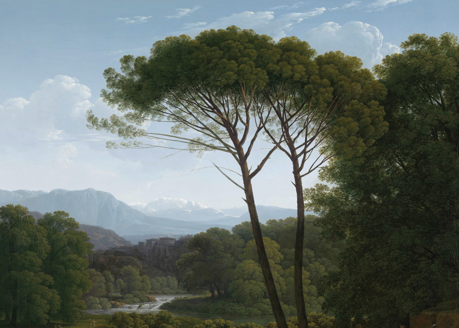 Wandbild Golden Age Landscapes 2 - Multicolor - 3.896m Breite