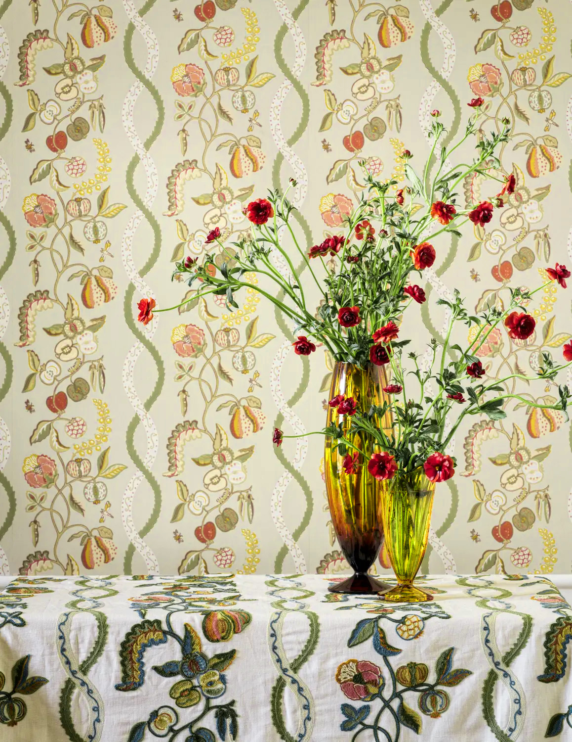 Tapete Kitchen Garden - Olive/ Russet