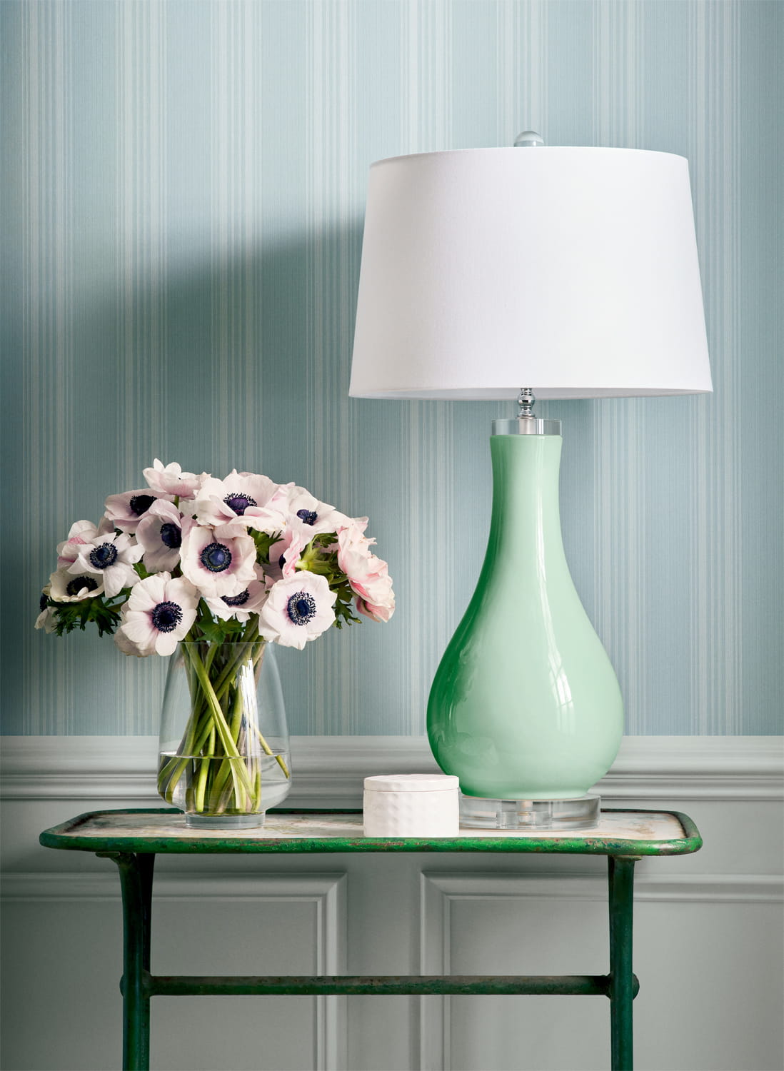 Tapete Scarlet Stripe - Spa Blue