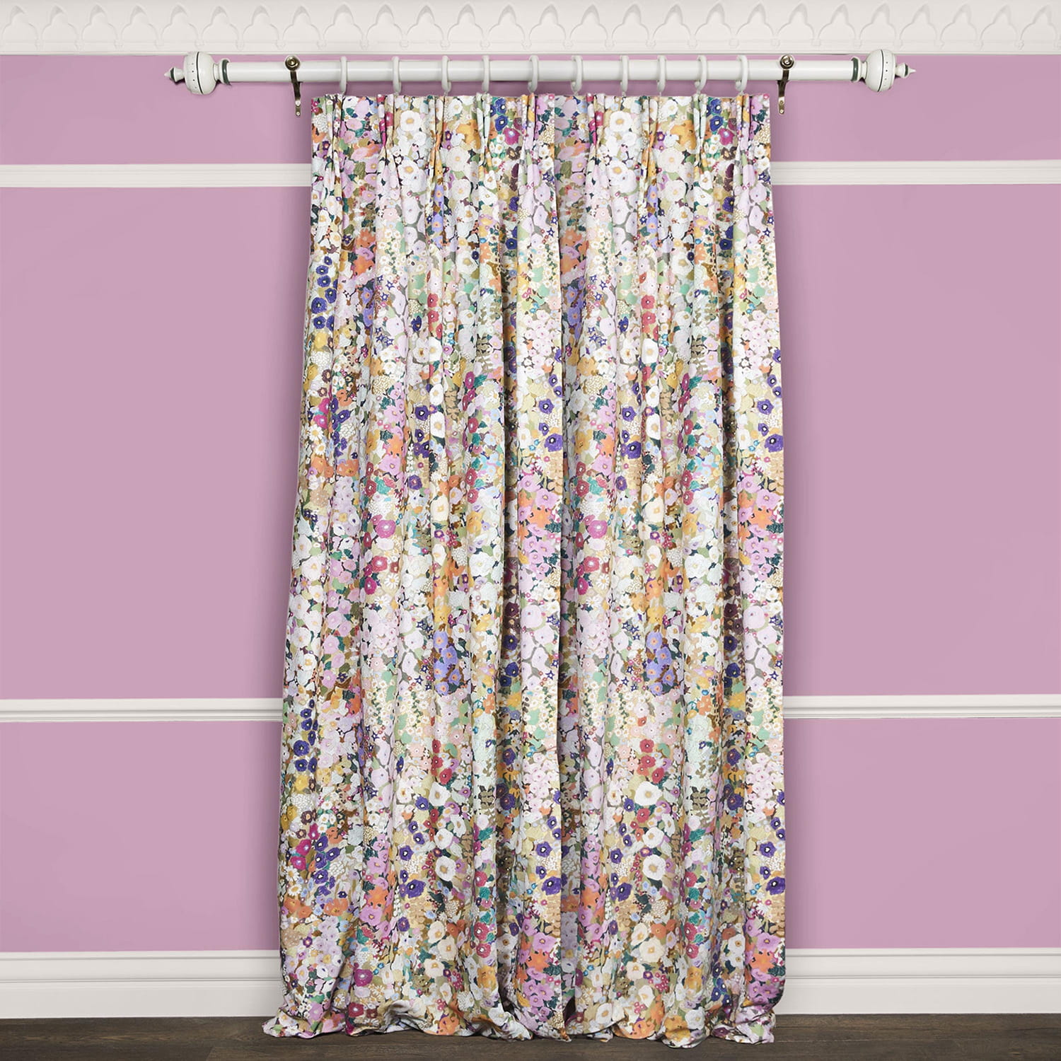 Tissu Hollyhocks - Cotton Linen - Spring