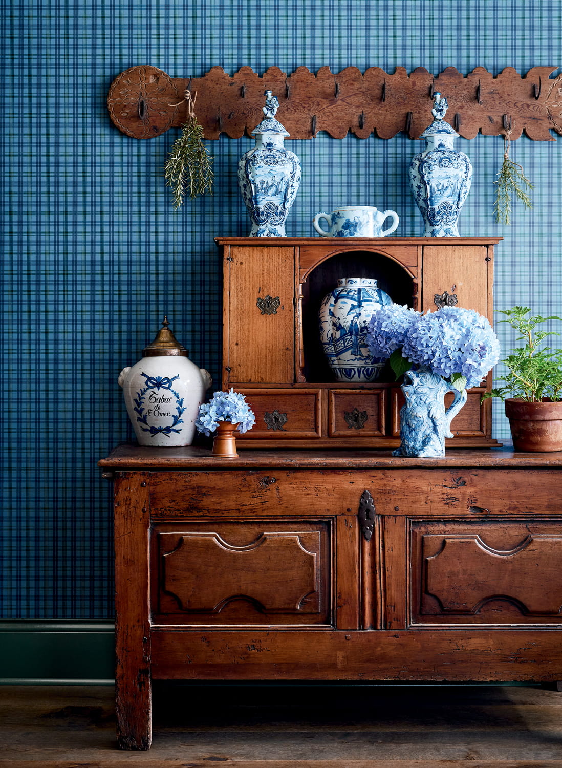 Tapete Huntley Plaid - Navy