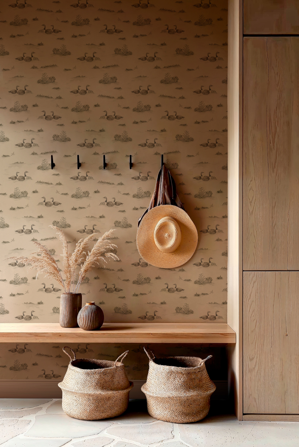 Tapete Mallard Duck - Silver