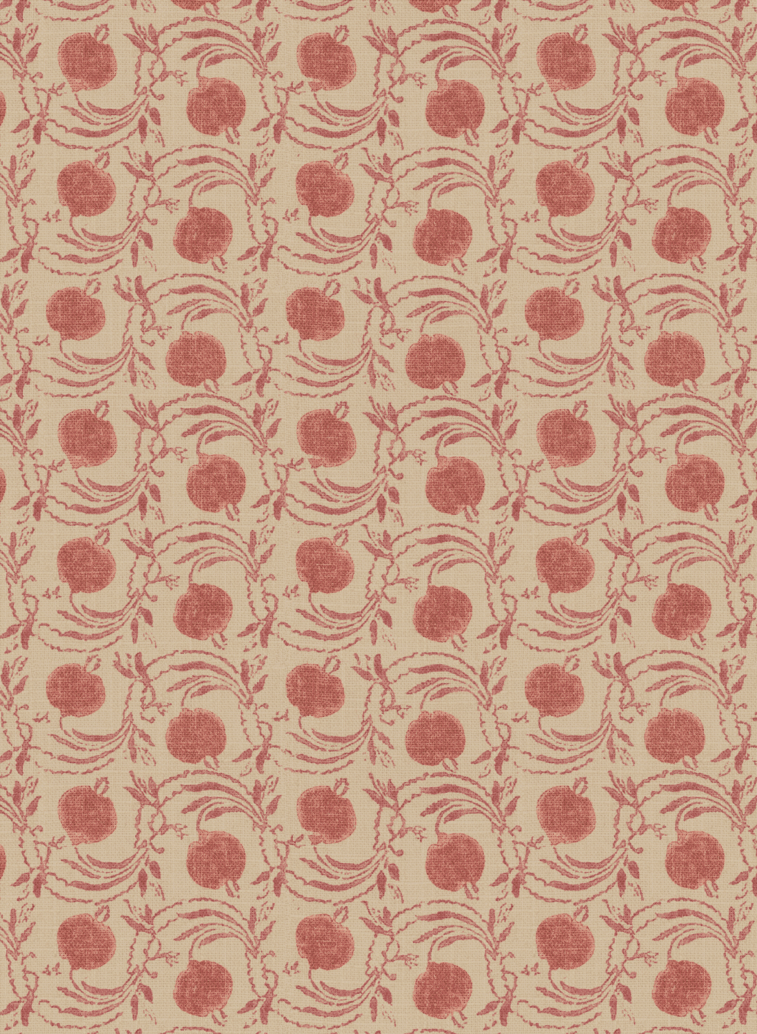 Tapete Seed Pod - Soft Red