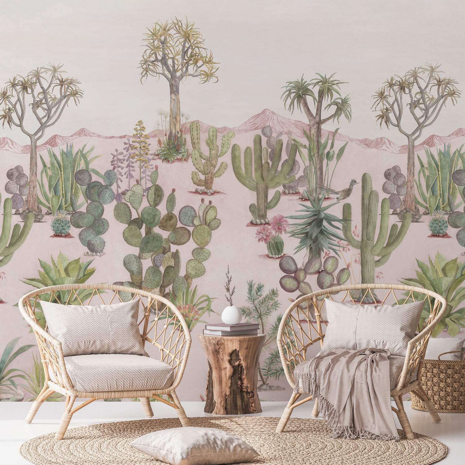 Wandbild Desert - Pink Sand