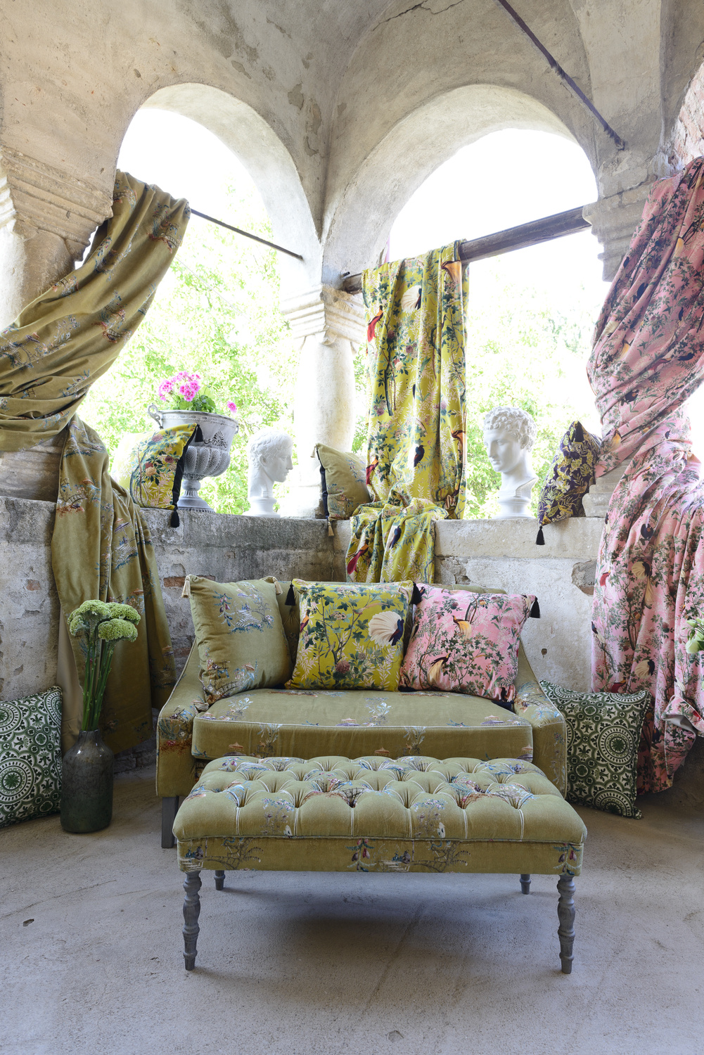 Stoff Chinoiserie - Velvet - FB00027