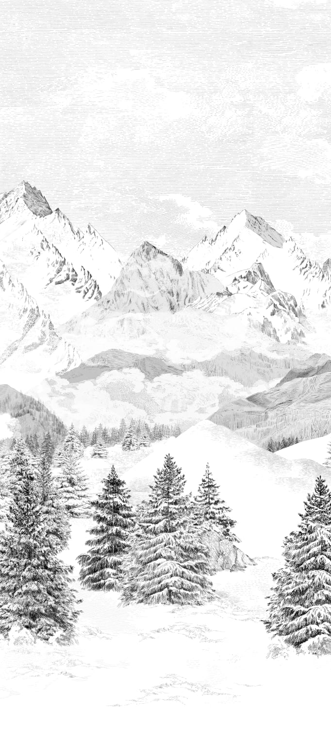 Wandbild Les Cimes - Bahnen 1/2/3