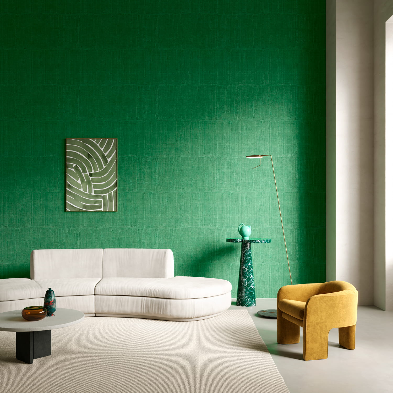 Tapete Katan Silk - Emerald