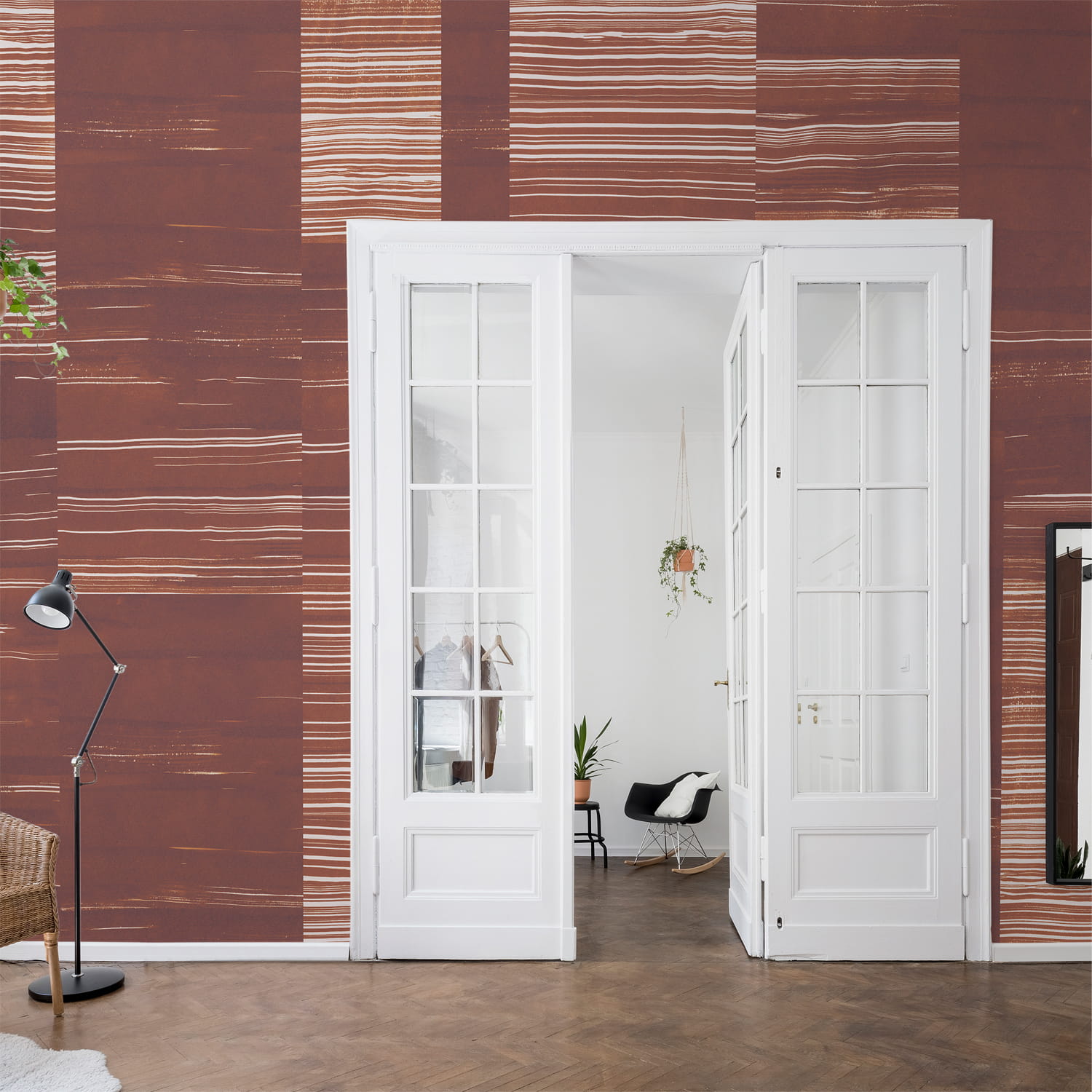 Wandbild Earth Layers - Terracotta
