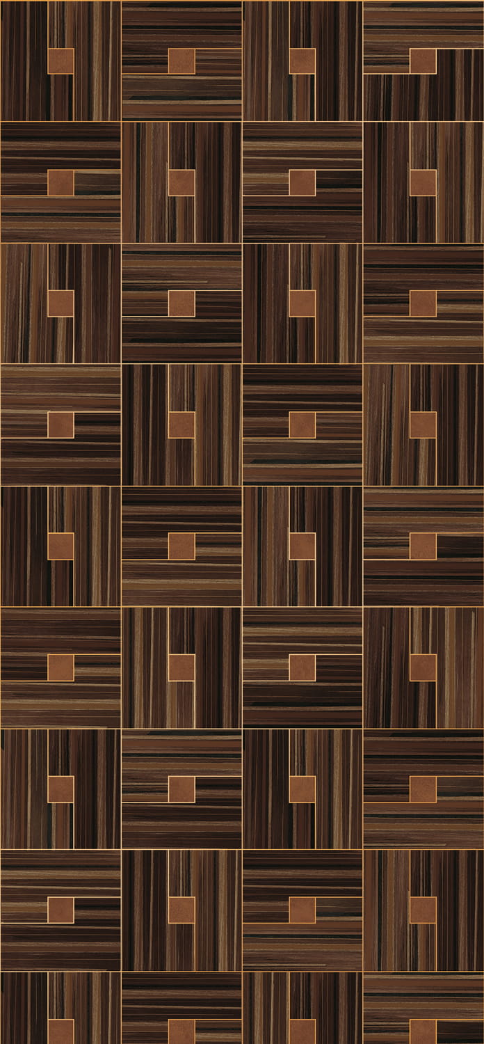 Tapete Veneer Blocks - Chocolate