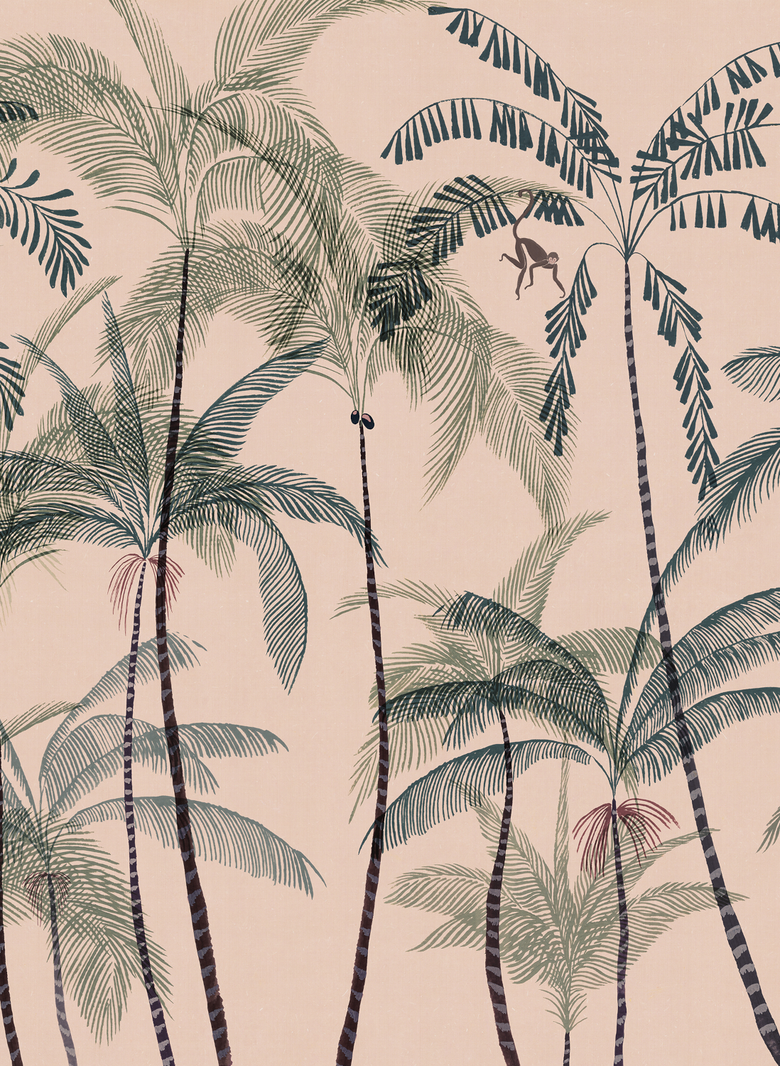 Wandbild Louie - Pink