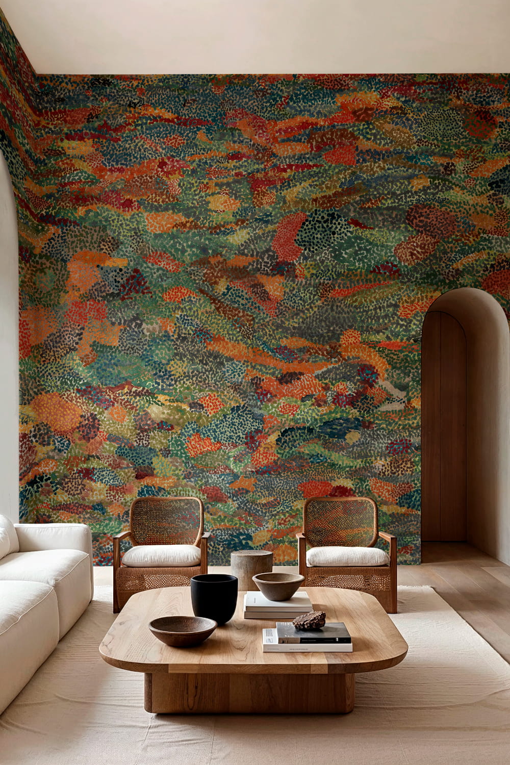 Wandbild Petal Strewn - Copper