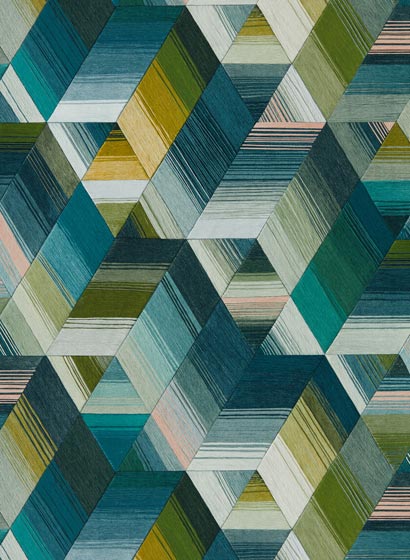 Tapete Arccos - Emerald/ Blush