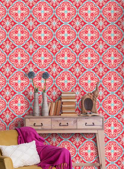 Wallpaper Rufous Tile