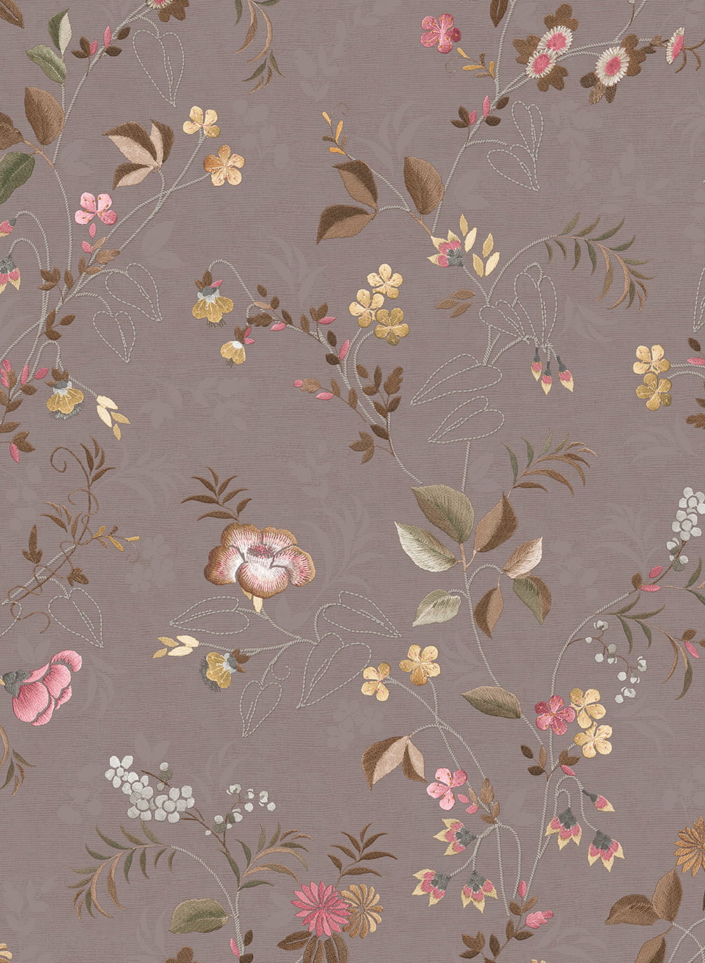 Tapete Tokyo Blossom - Pink Mauve