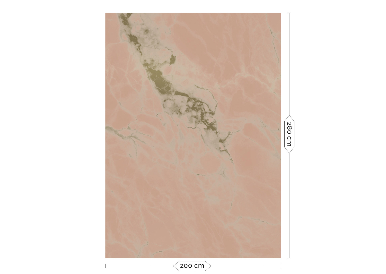 Wandbild Golden Marble Gold 6 - M