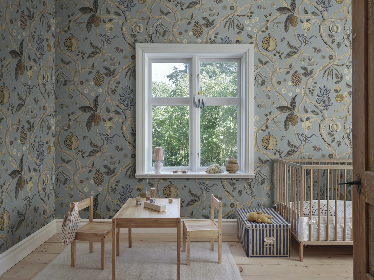 Wandbild Tree of Life - Light Blue