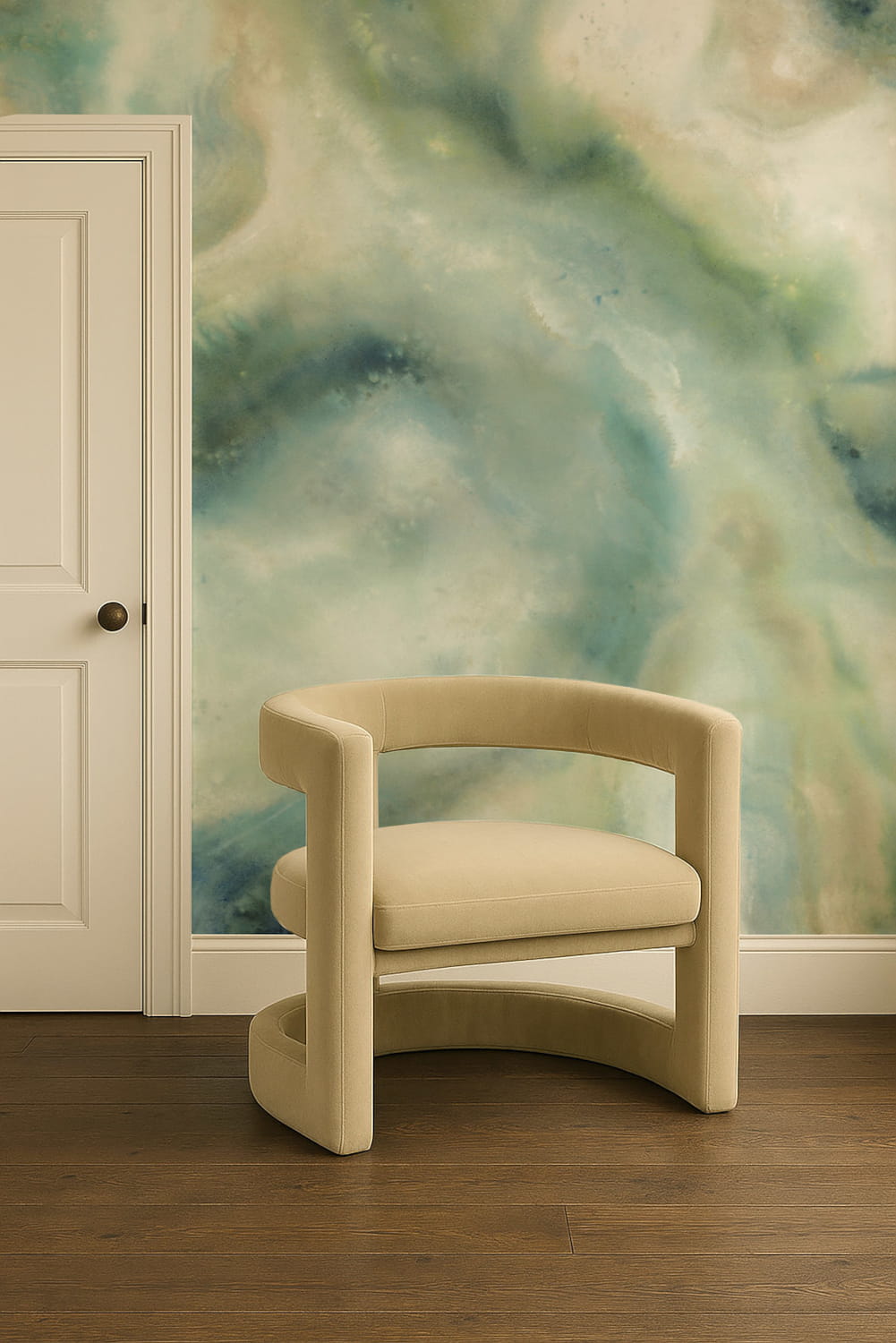 Wandbild Viento - Azure
