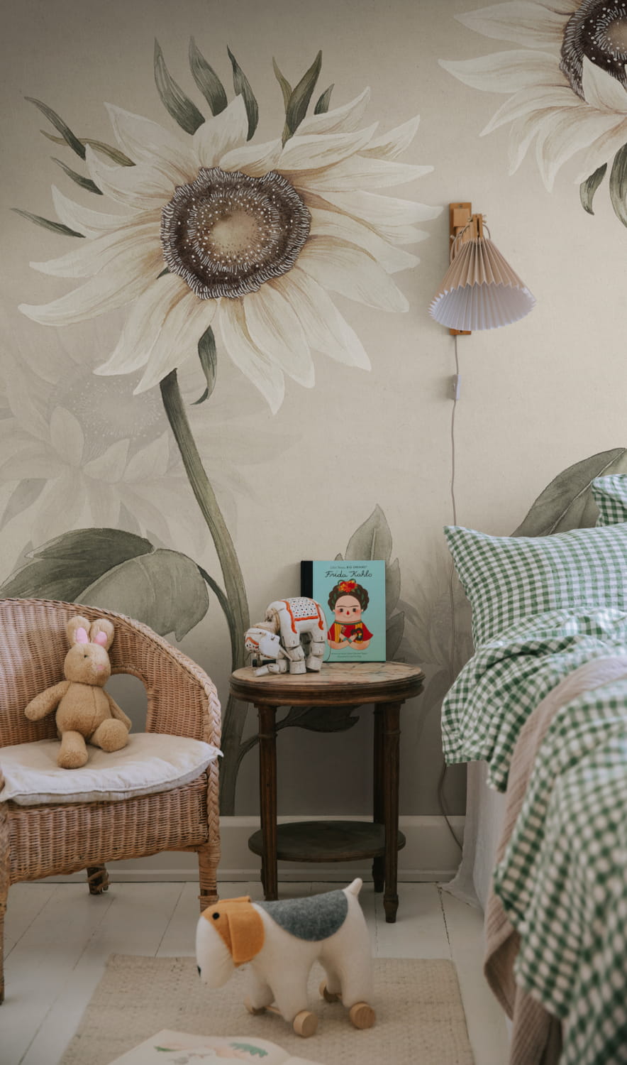 Wandbild Sunflowers - White