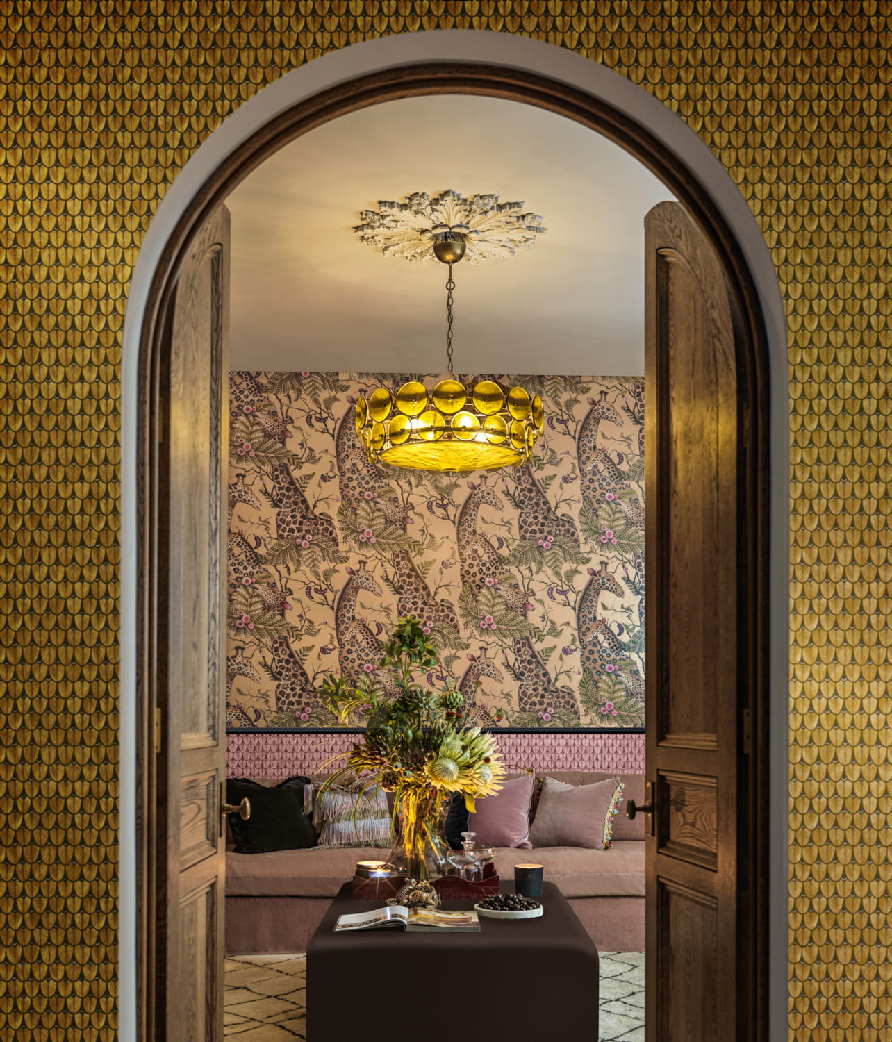 Tapete Royal Giraffe Gilded - Gilded