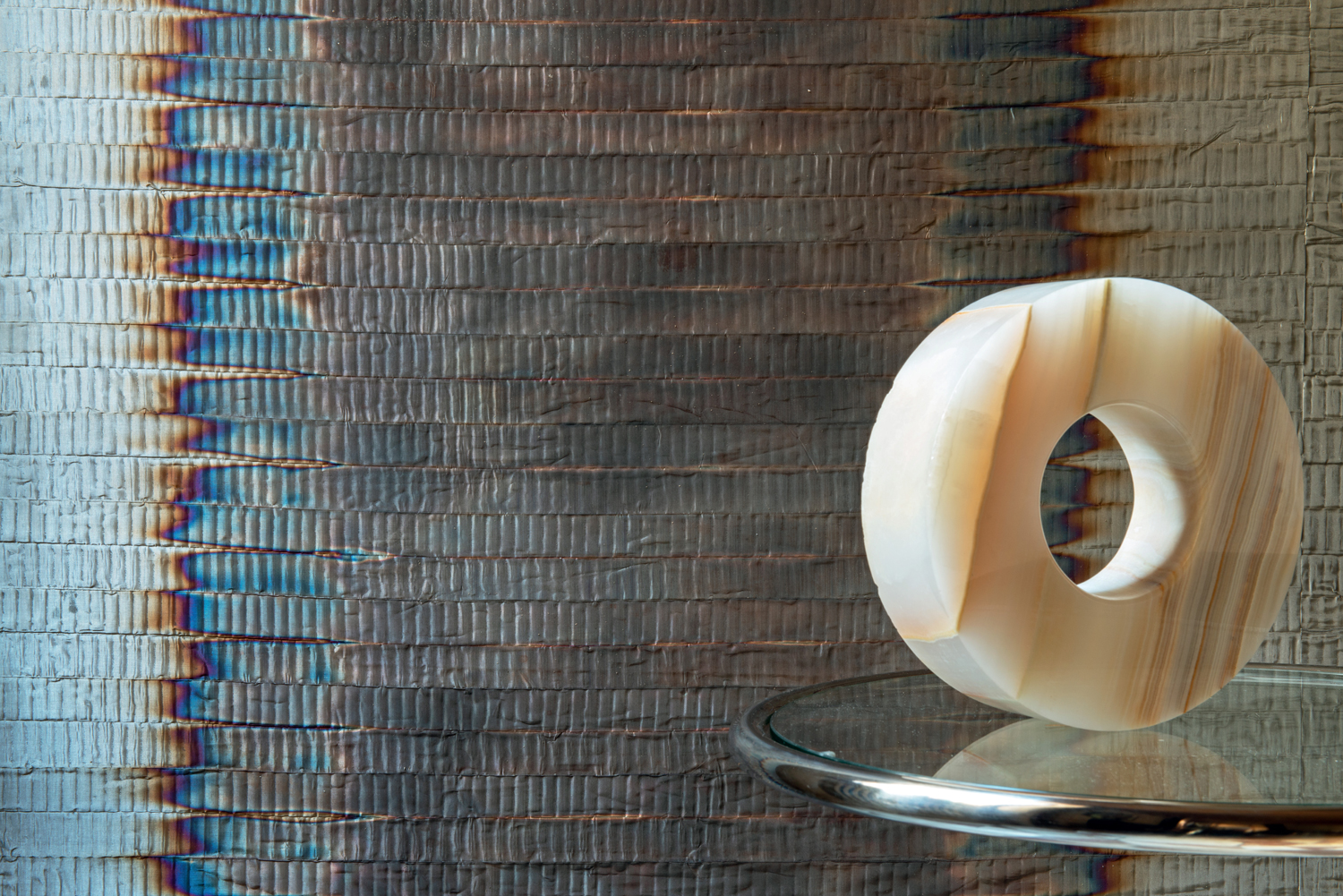 Tapete Hurricane - Ikat Argent